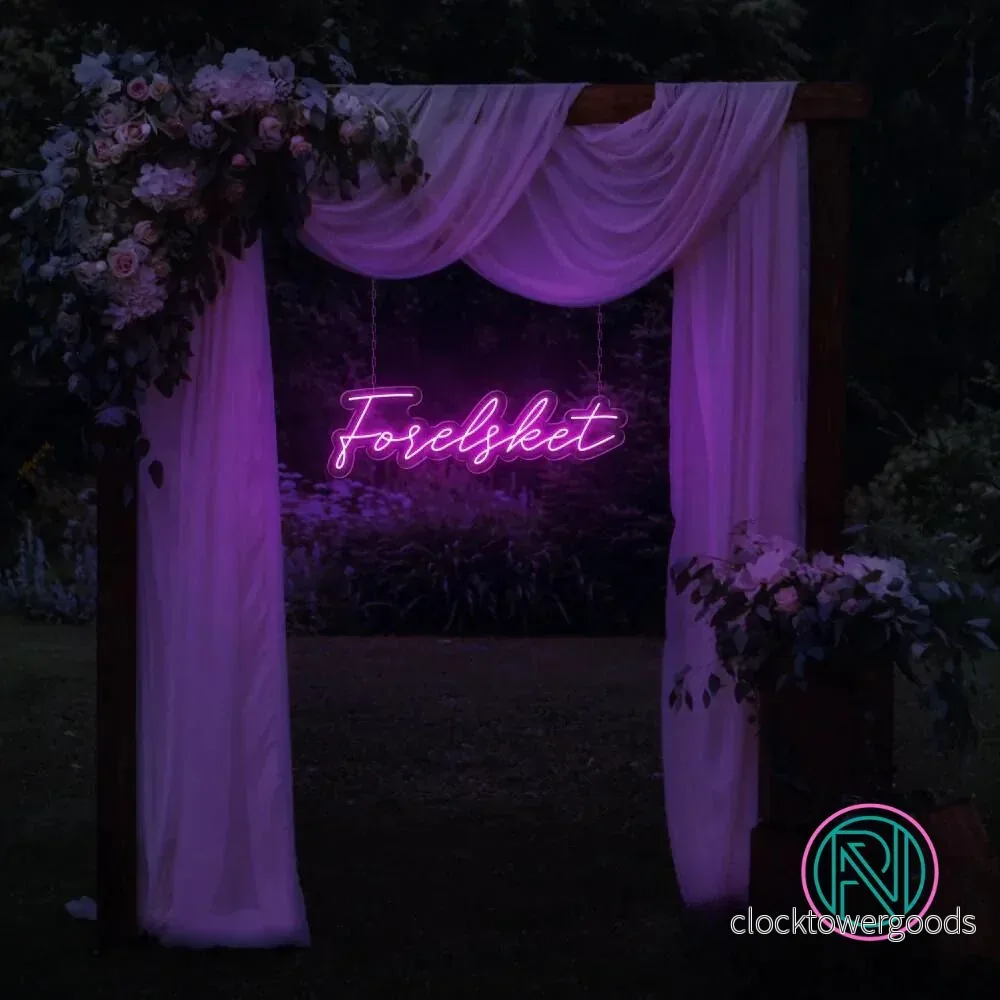 "Forelsket" Led Neonskylt.