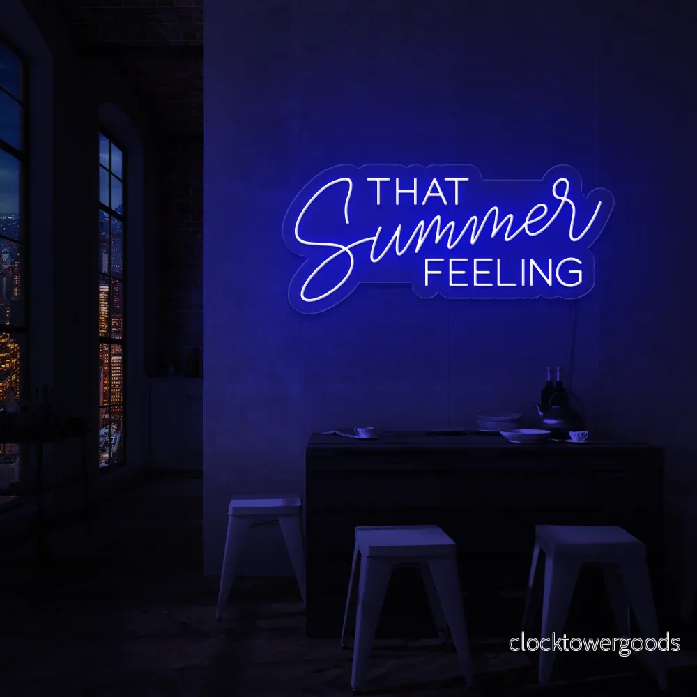 "THAT Summer FEELING" Led neonskylt. - Bild 3
