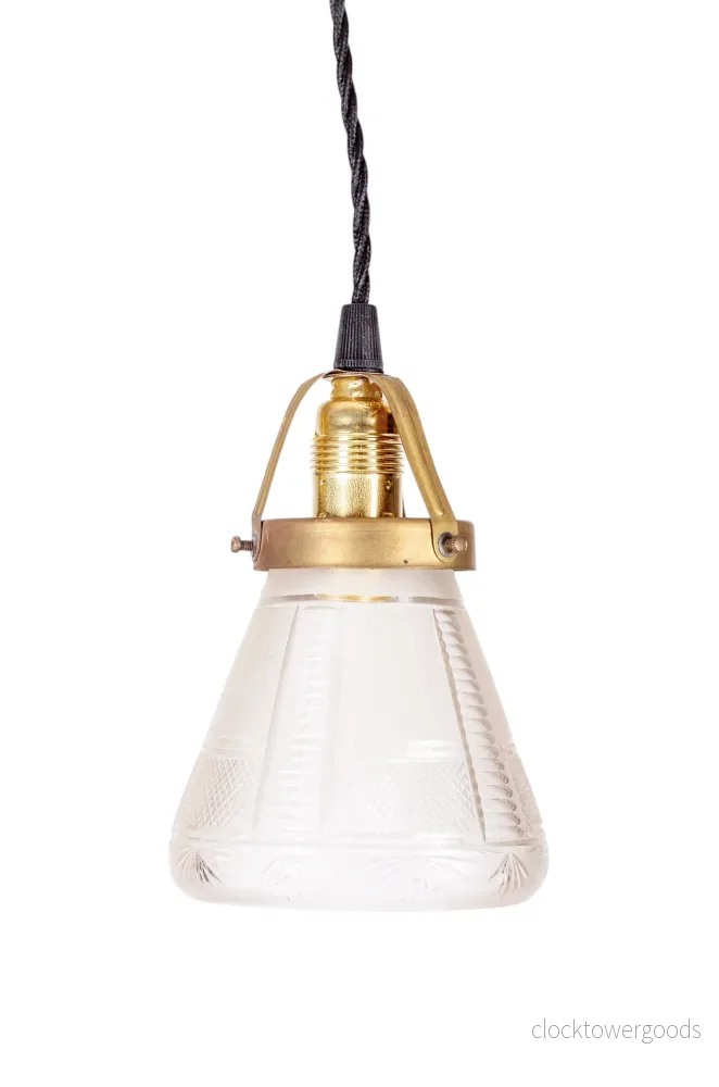 Fönsterlampa pressglas