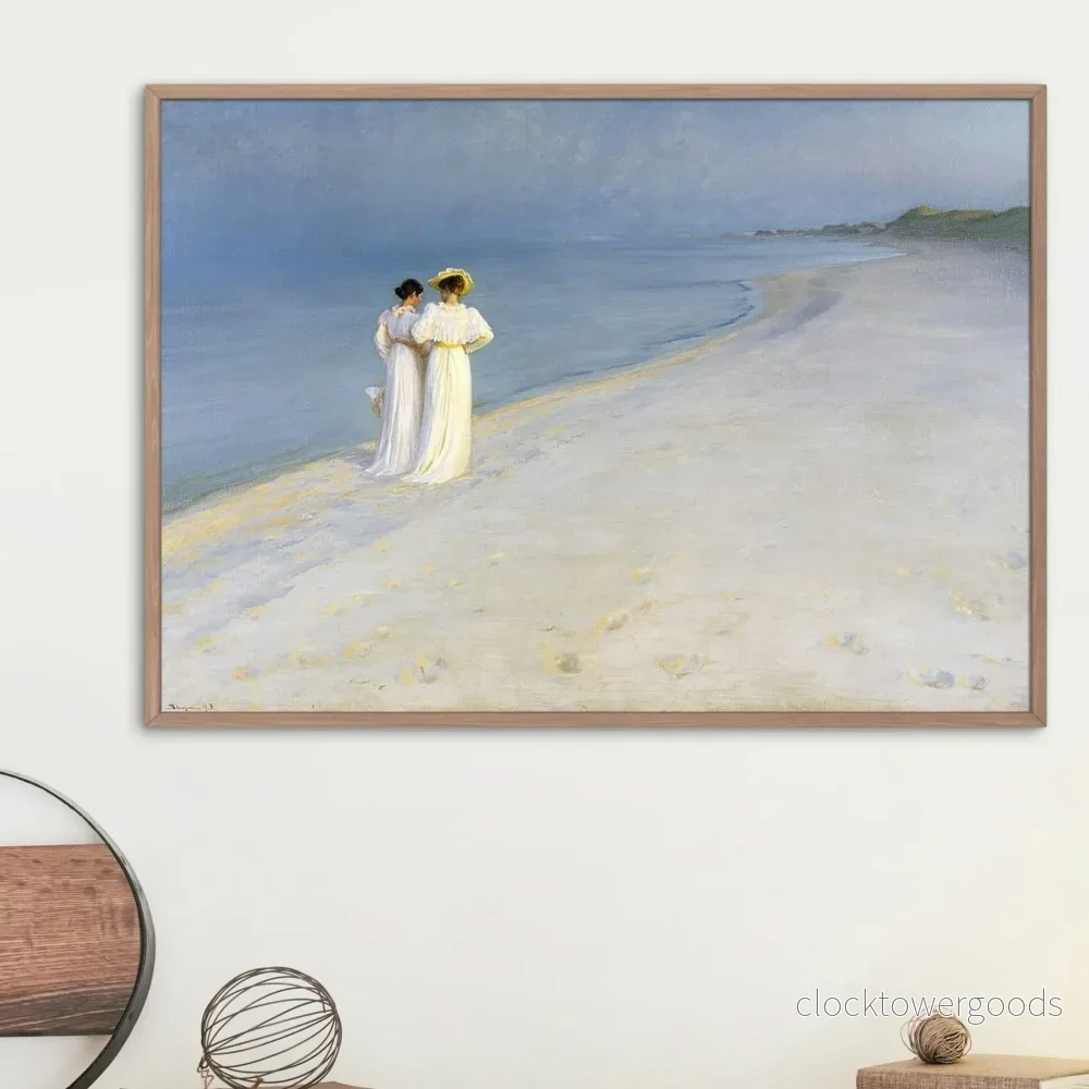 SOMMERKVÄLL PÅ SKAGENS SÖDRA STRAND - P.S. Krøyer - Bild 2