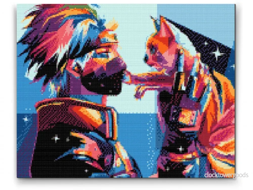 KAKASHI MED KURAMA – diamond painting KAKASHI MED KURAMA – diamond painting