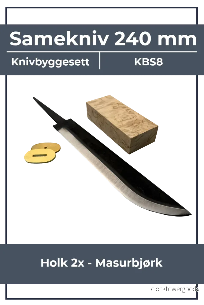 Knivbyggsats KBS8 – 240 mm samekniv Knivbyggsats KBS8 – 240 mm samekniv