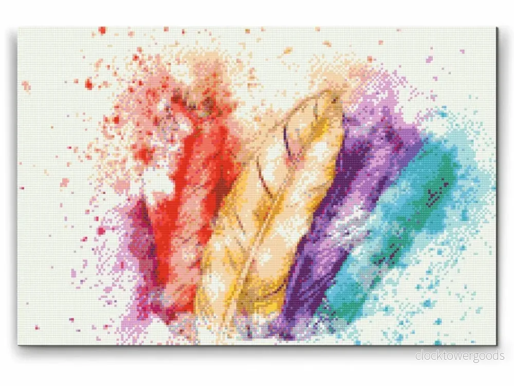 FÄRGRIKA FJÄDRAR – diamond painting FÄRGRIKA FJÄDRAR – diamond painting