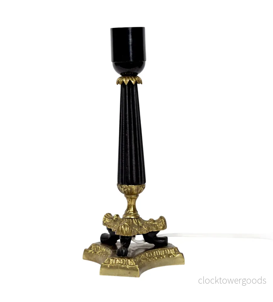 Empirestil lampfot i mässing