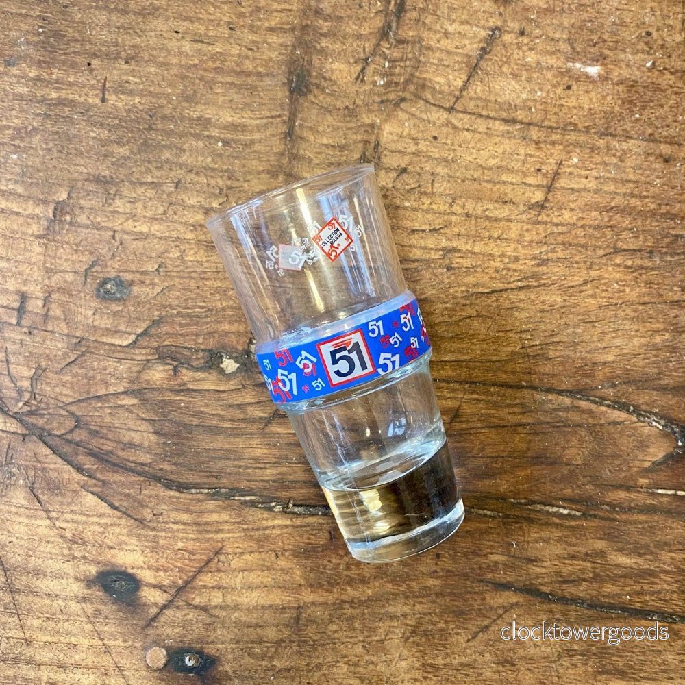 Vintage French Pastis 51 Glass
