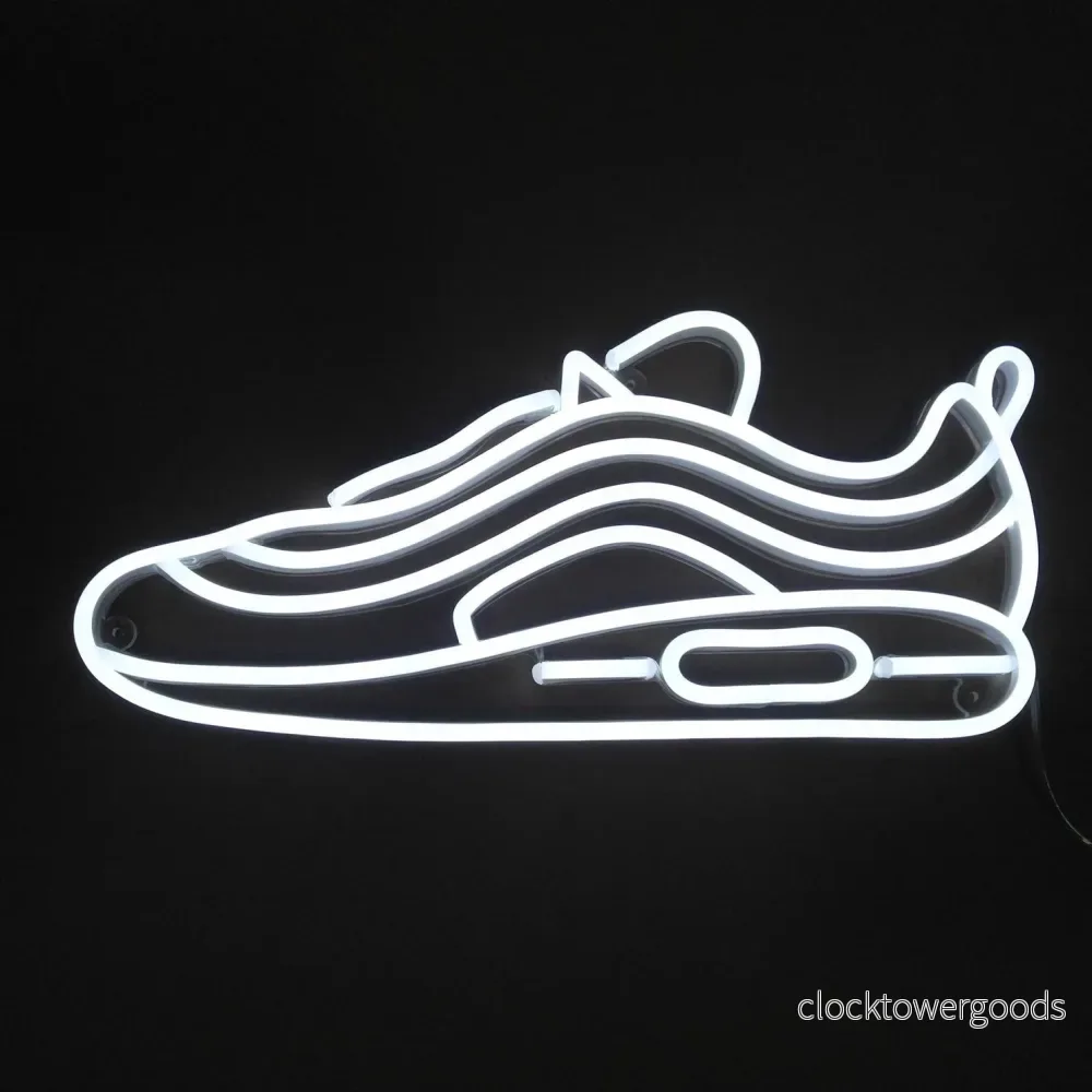 ”Sneaker” LED NEONSKYLT. Cool white