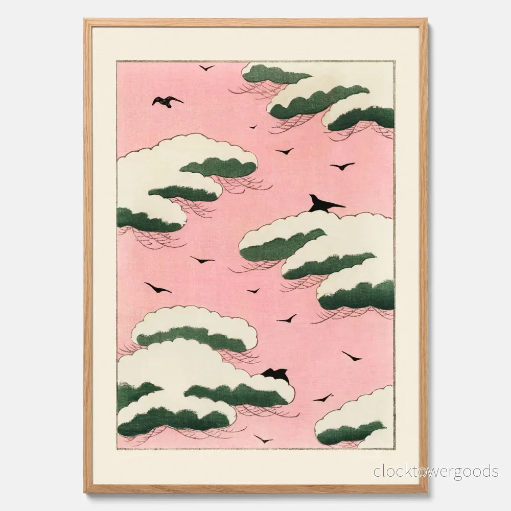 Japansk Rosa Himmel poster Japansk Rosa Himmel poster