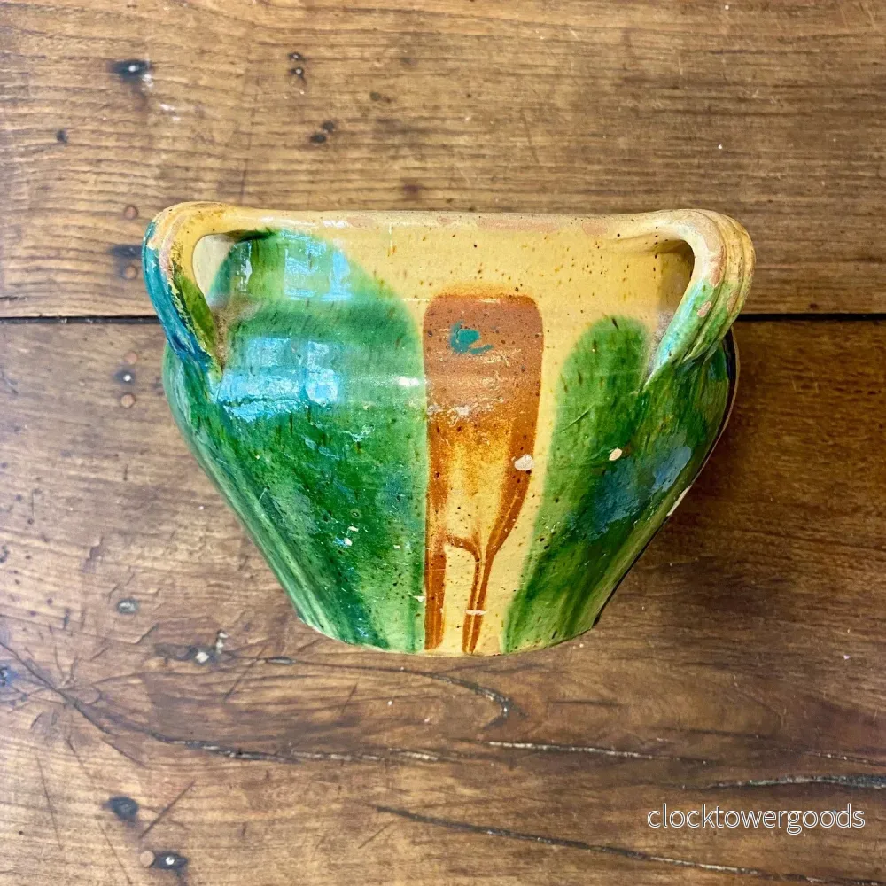 Vintage French Provençal Glazed Planter - Bild 2
