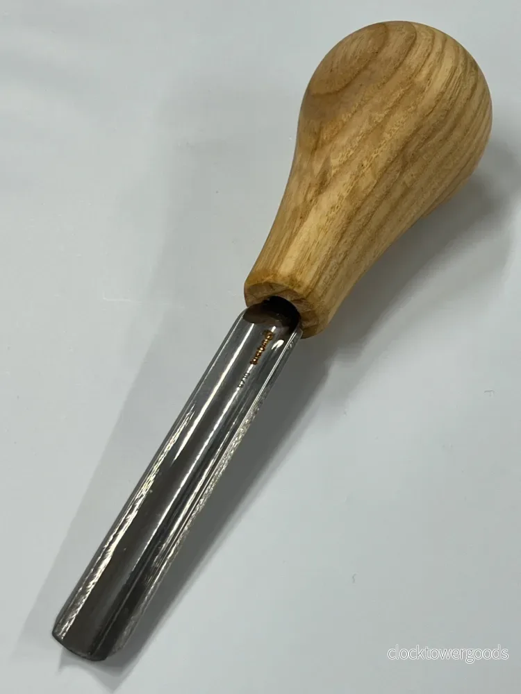 Träsniderijärn 75x10 mm – rak skölp P9/10 med kulhandtag - Bild 2