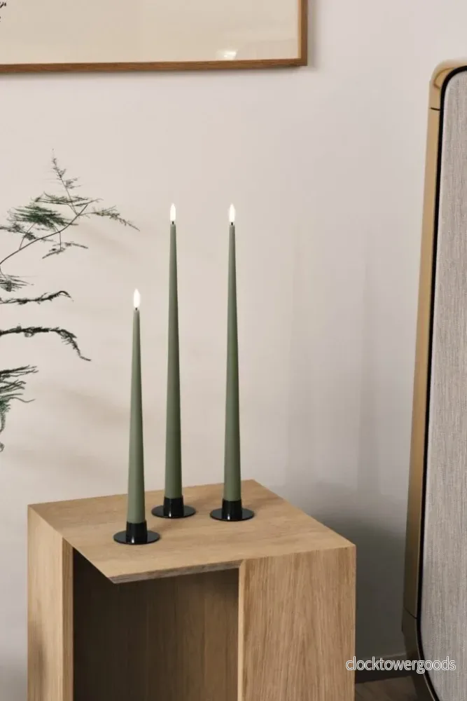 Ester&Erik LED ljus, Green solid 2-pack - Bild 2