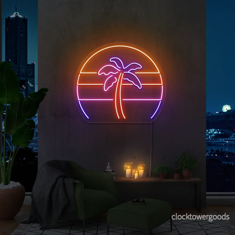 ”Tropisk Palm liten” Led neonskylt ”Tropisk Palm liten” Led neonskylt