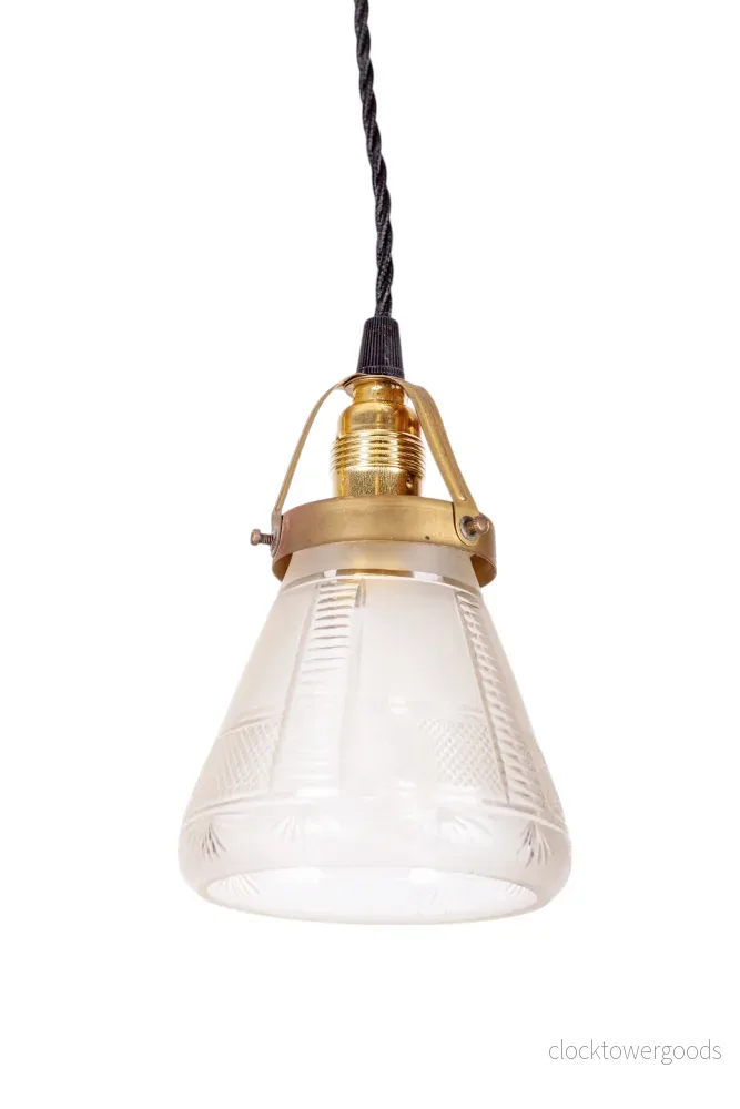 Fönsterlampa pressglas - Bild 2