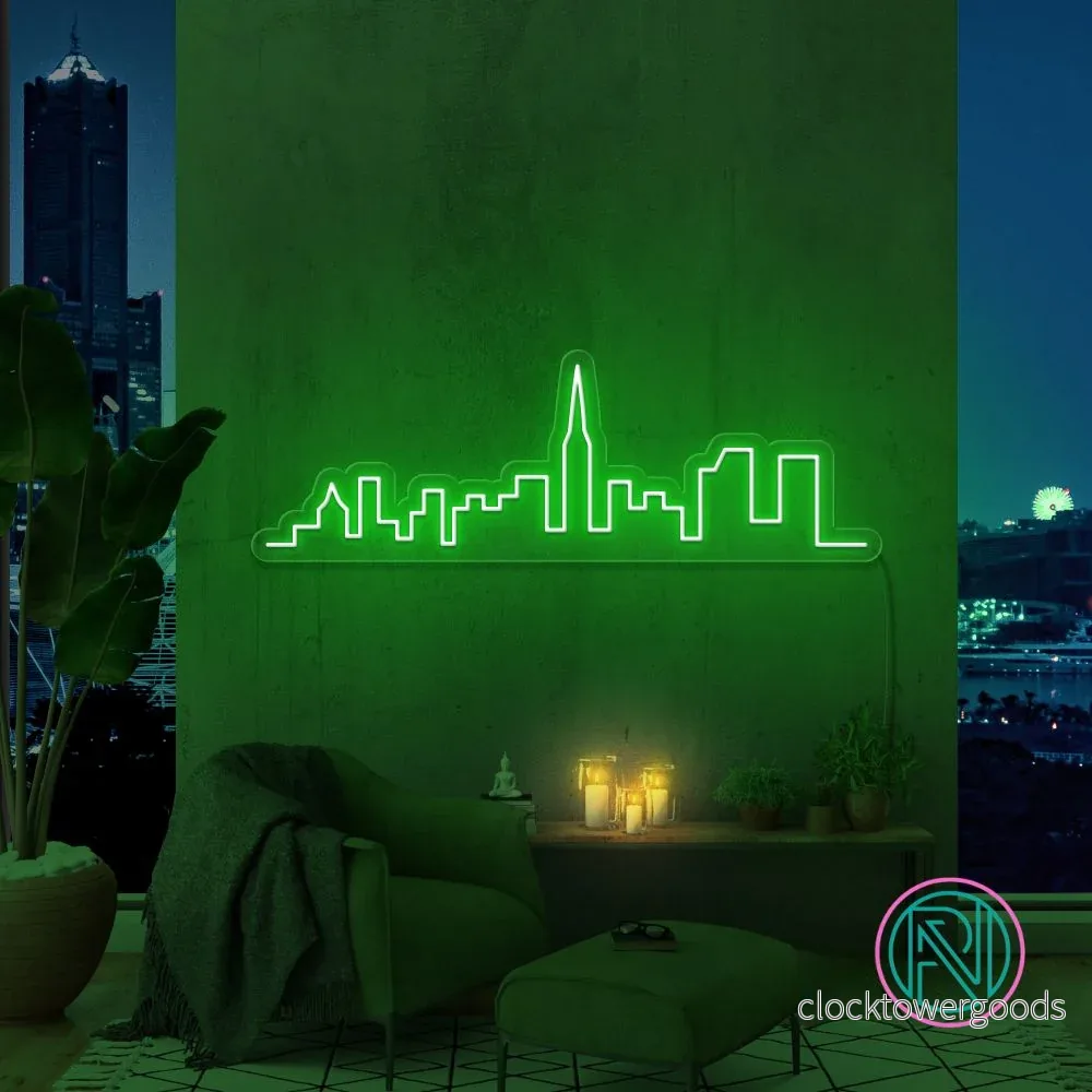 ”Skyline” Led neonskylt. ”Skyline” Led neonskylt.