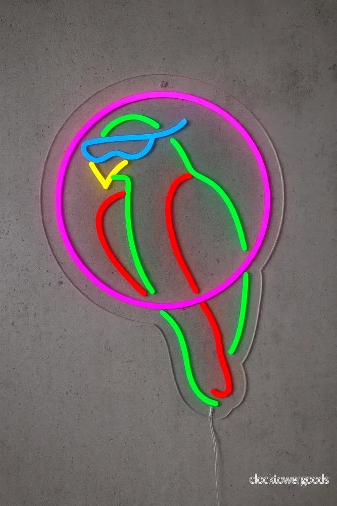"Papegoja" LED neonskylt - Bild 3