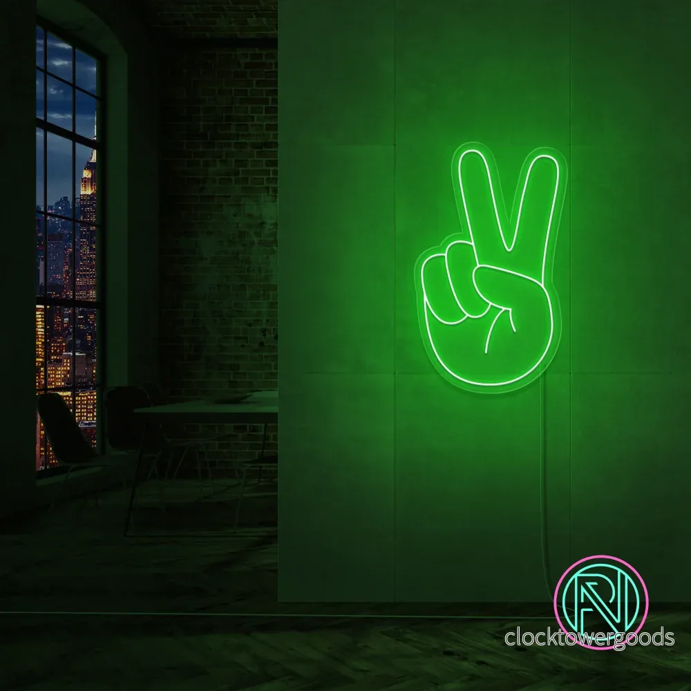"Peace" Led neonskylt. - Bild 2