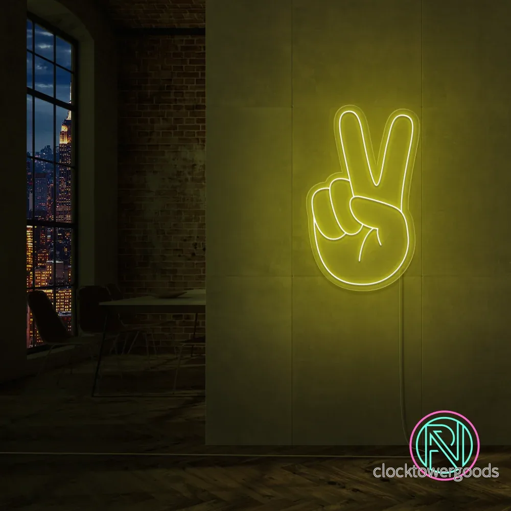 ”Peace” Led neonskylt. ”Peace” Led neonskylt.