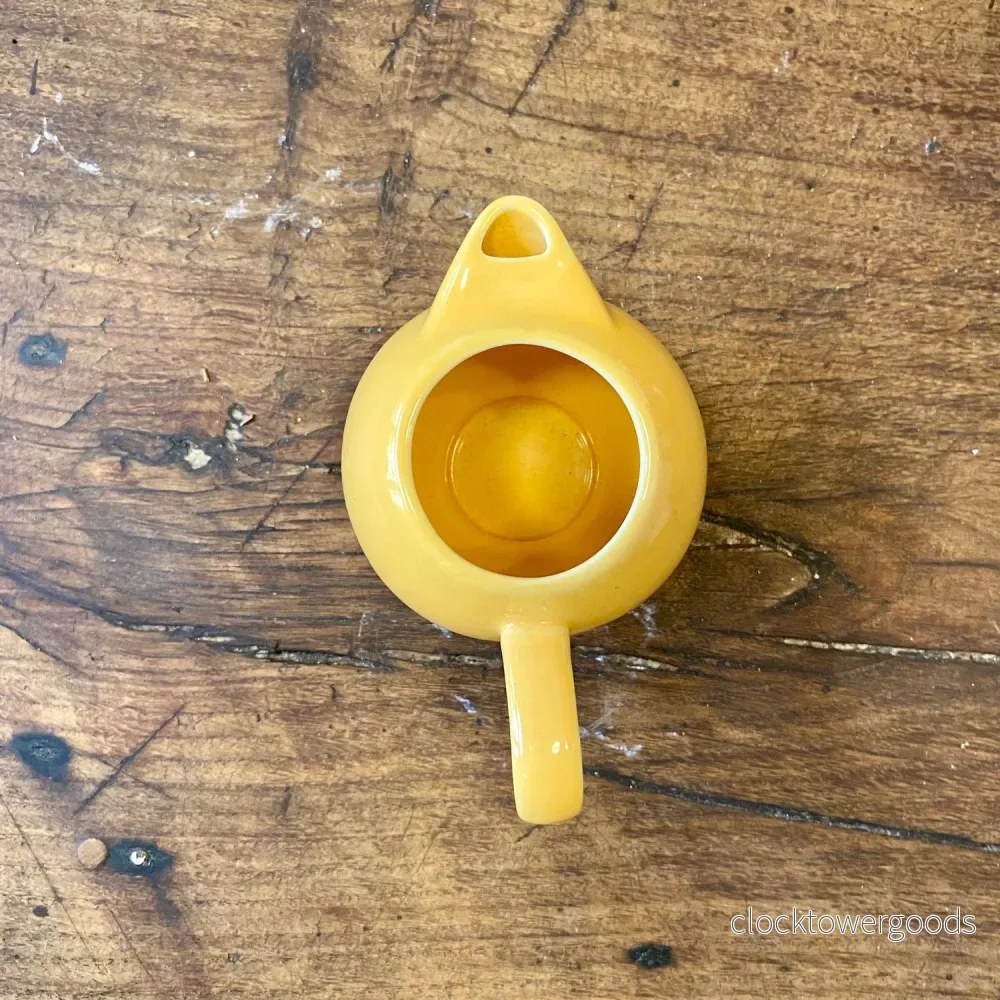 Vintage Ricard Yellow Ceramic Water Jug – 8 cm - Bild 2