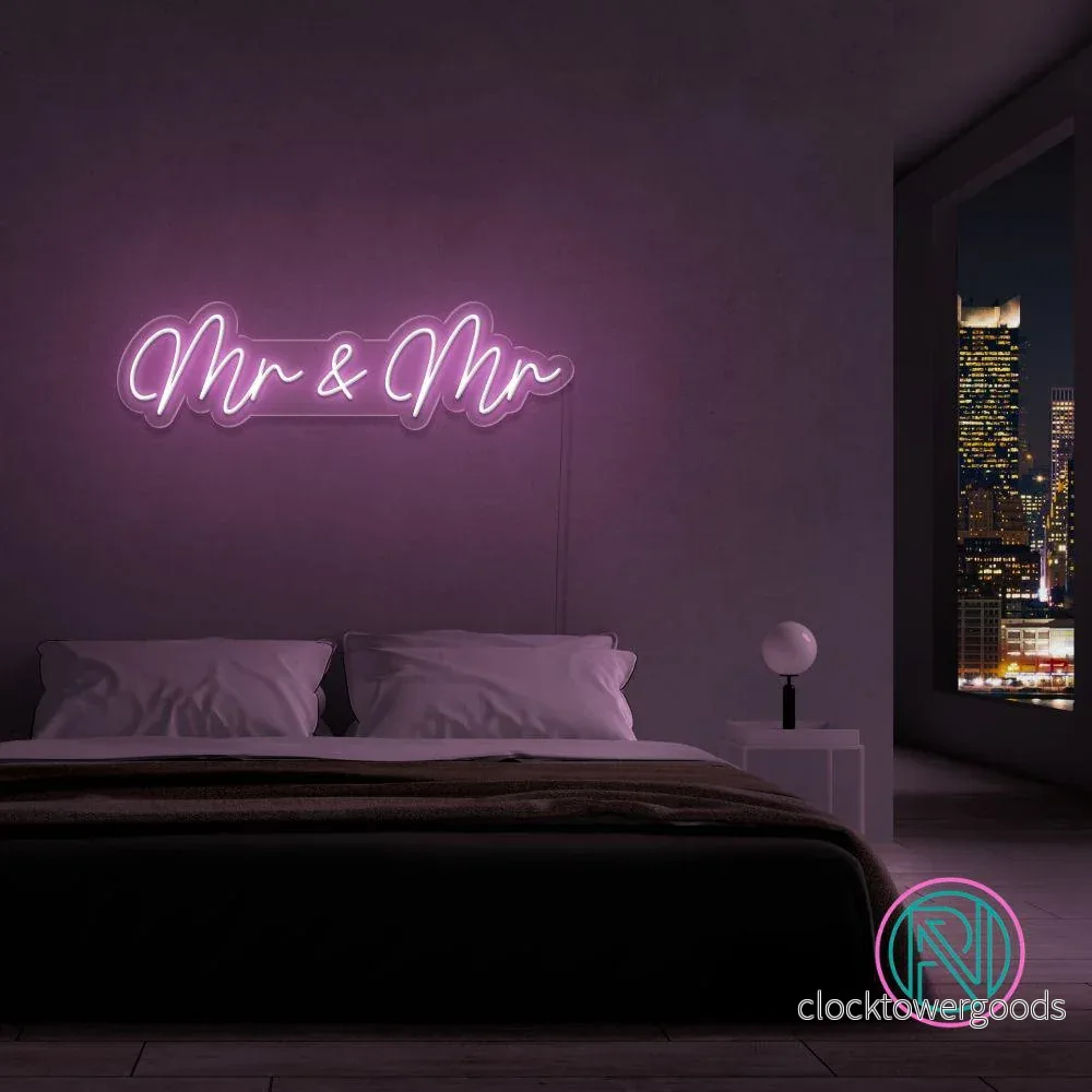 "Mr & Mr" Led neonskylt.