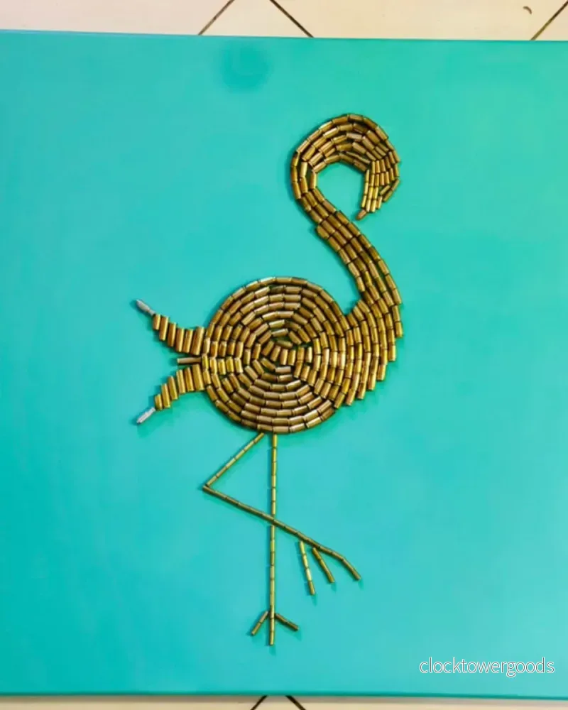 Flamingo Tropical, stor 80×80 cm