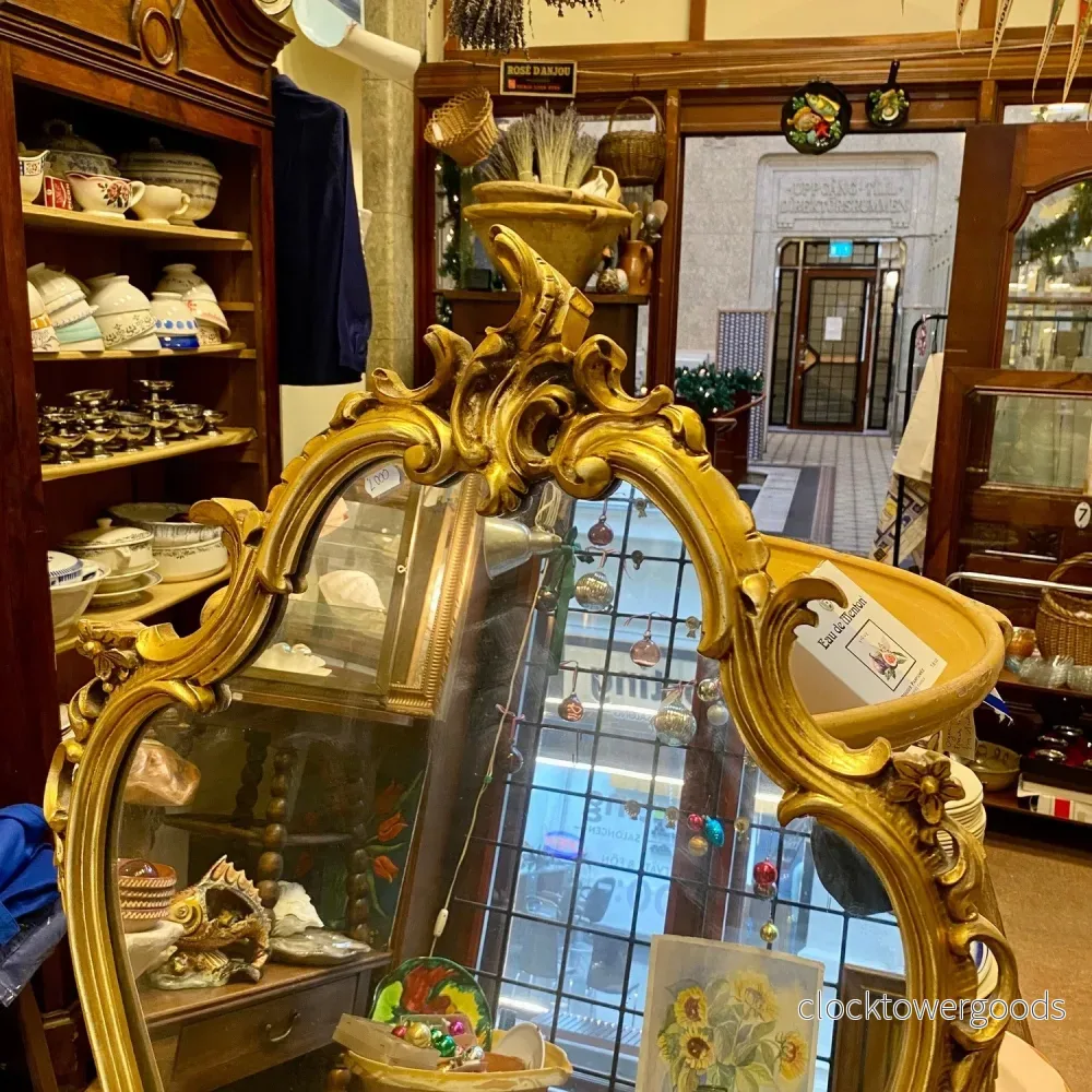 Vintage French Gilded Mirror – Rococo Style - Bild 2