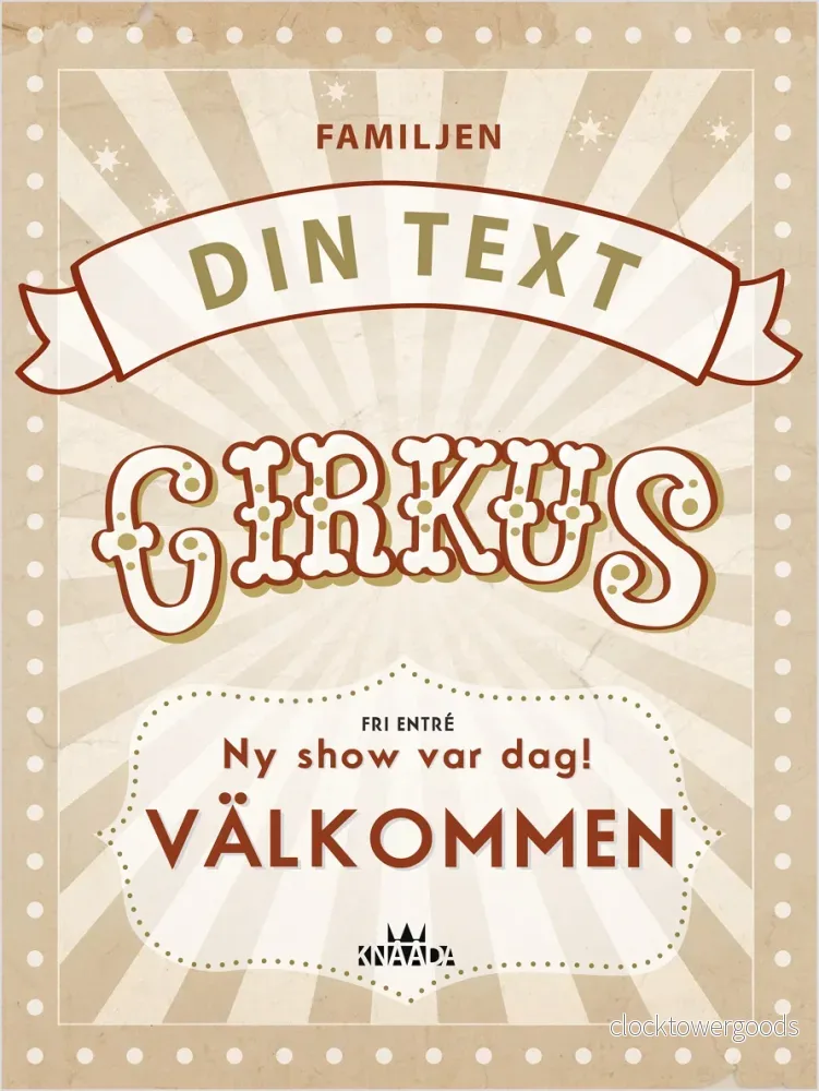 Familjen Cirkus – Personlig Poster - Bild 3