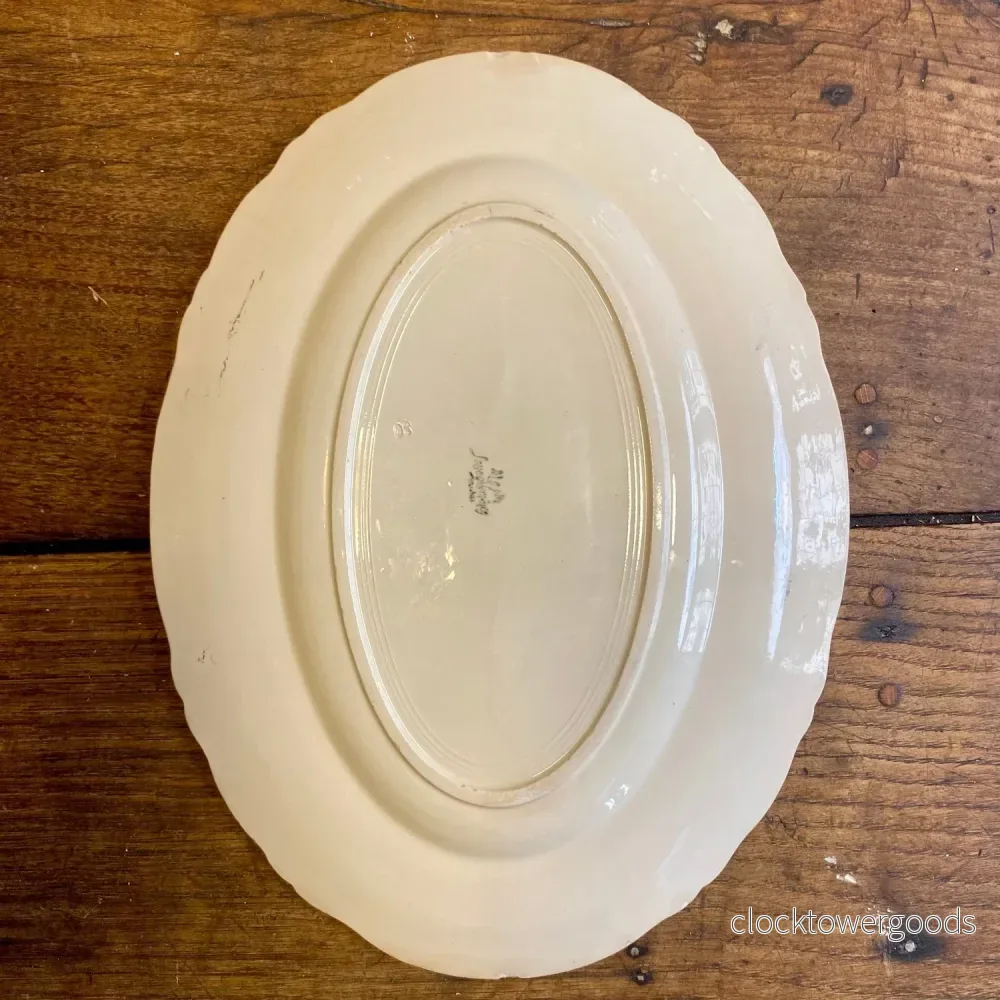 French Vintage Digoin Sarreguemines Serving Platter – 35.5 x 26cm - Bild 3
