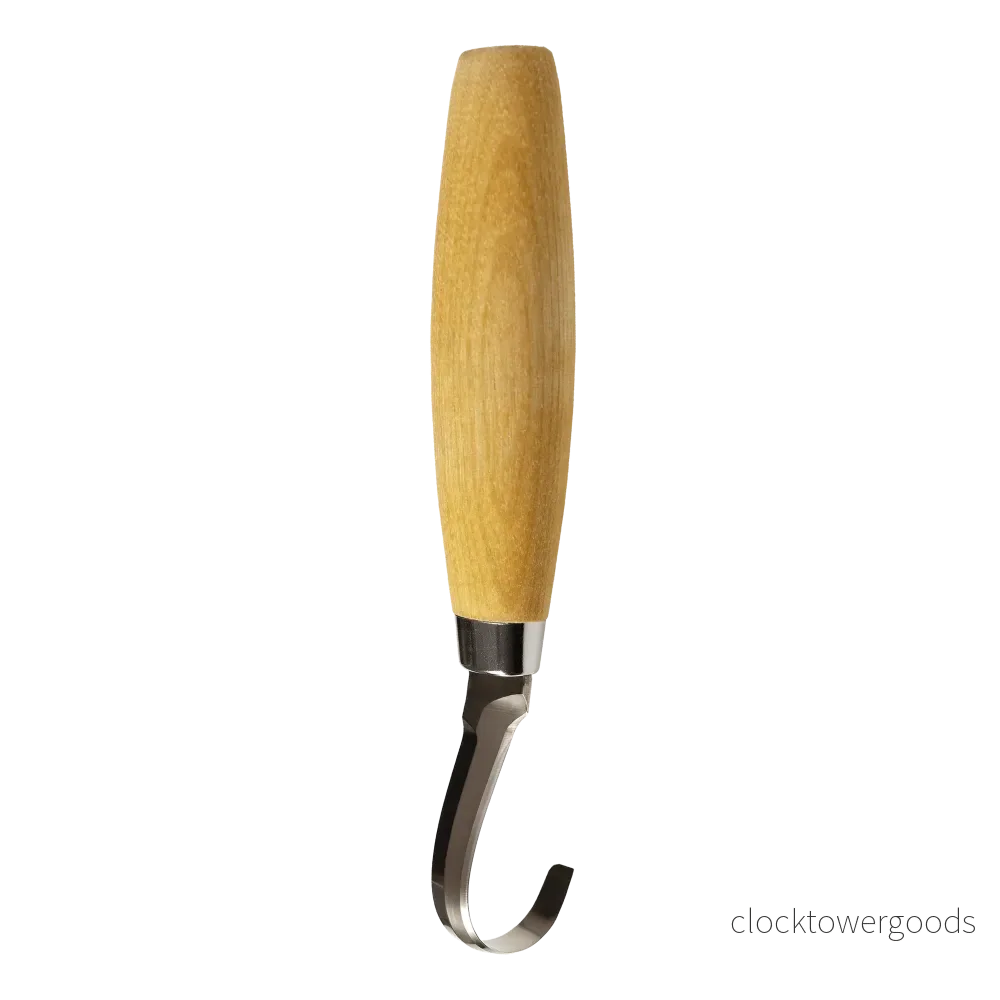 Morakniv 164 vänsterhänt skedkniv med läderslida - Bild 2
