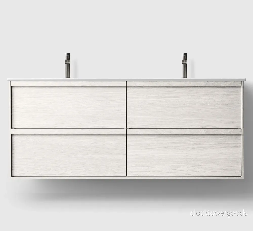 Haven H2/140 kommod med integrerat handfat i Solid Surface (Matt) - Bild 3