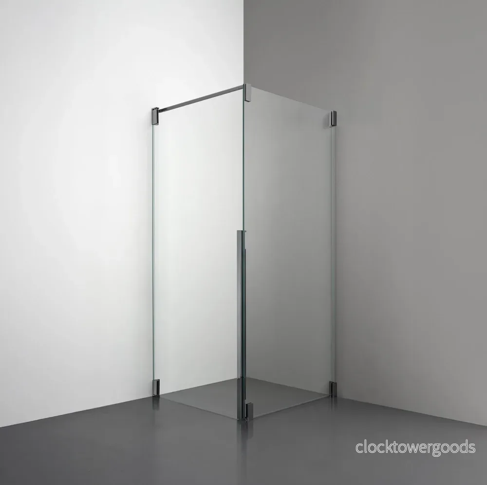 ROOH R2 Duschhörna Dörr + Vägg – Extraklart glas - Bild 3