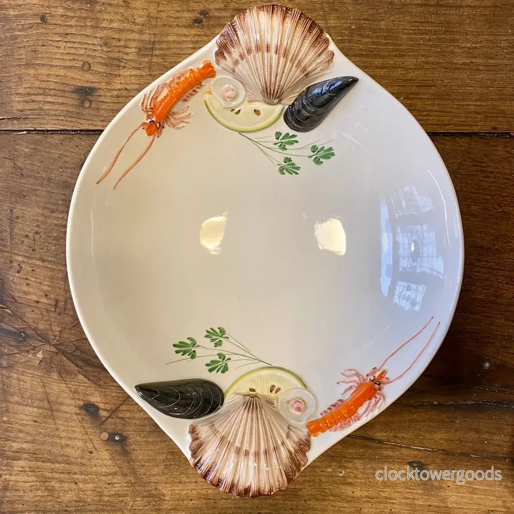 Vintage Italian Tre Art Seafood Serving Platter – 40 cm