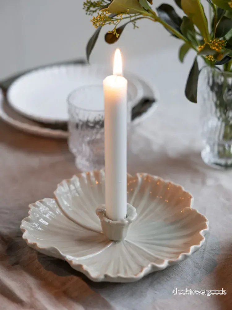 Botanik, Stor Ljusstake, Beige - Bild 3