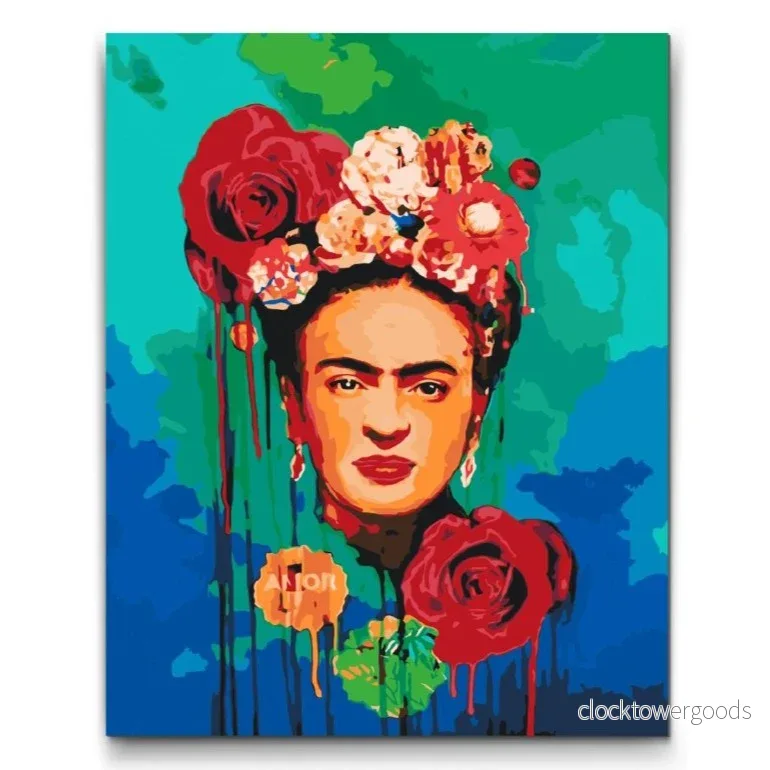 FRIDA KAHLO MED BLOMMOR FRIDA KAHLO MED BLOMMOR