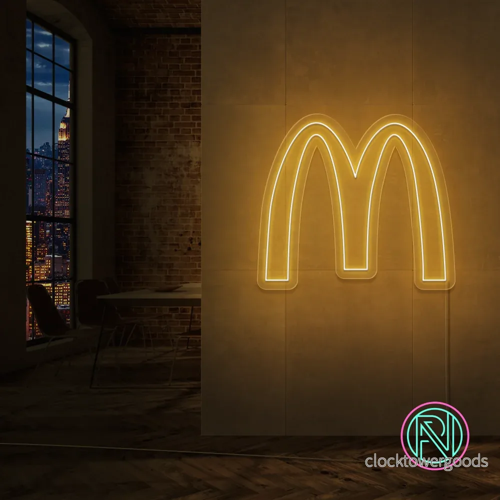 ”M” Led neonskylt. ”M” Led neonskylt.