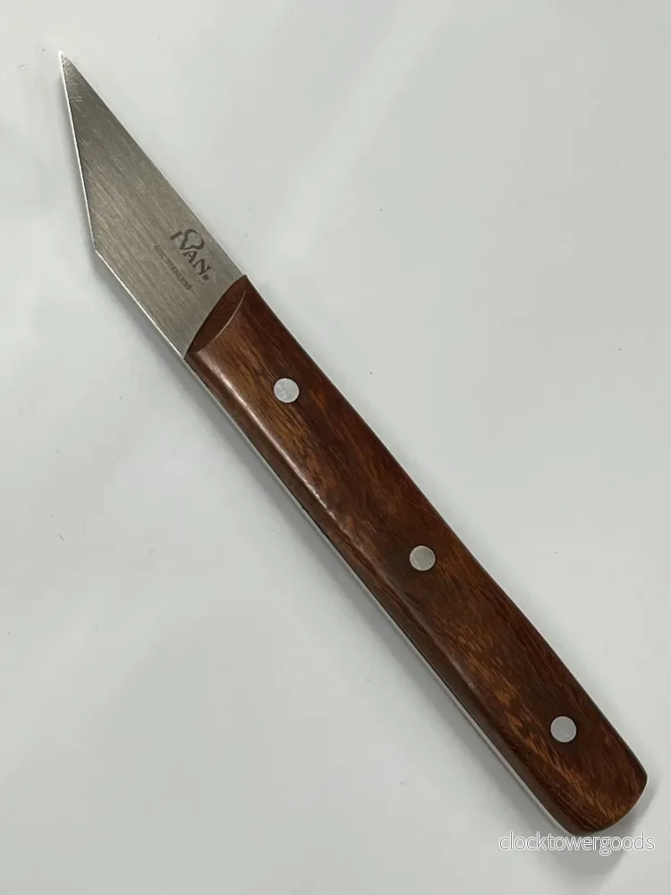 Fransk vinklad läderkniv - Bild 2