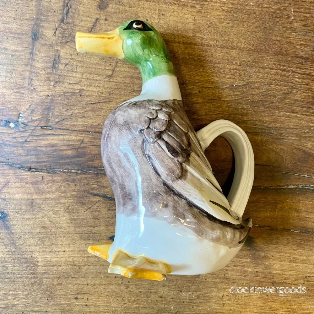 French Vintage Mallard Duck Jug – Glazed Ceramic – 25 cm French Vintage Mallard Duck Jug – Glazed Ceramic – 25 cm