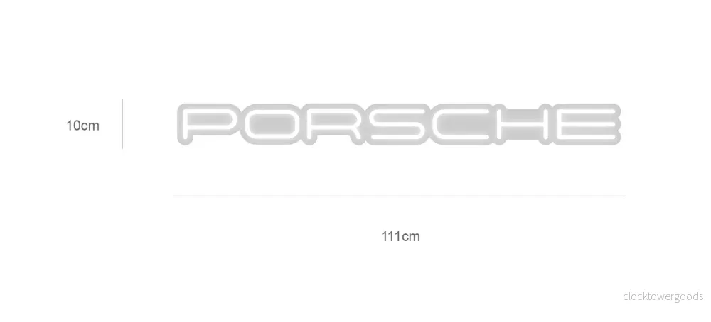 "Porsche" LED NEONSKYLT. 111x10 cm. - Bild 2