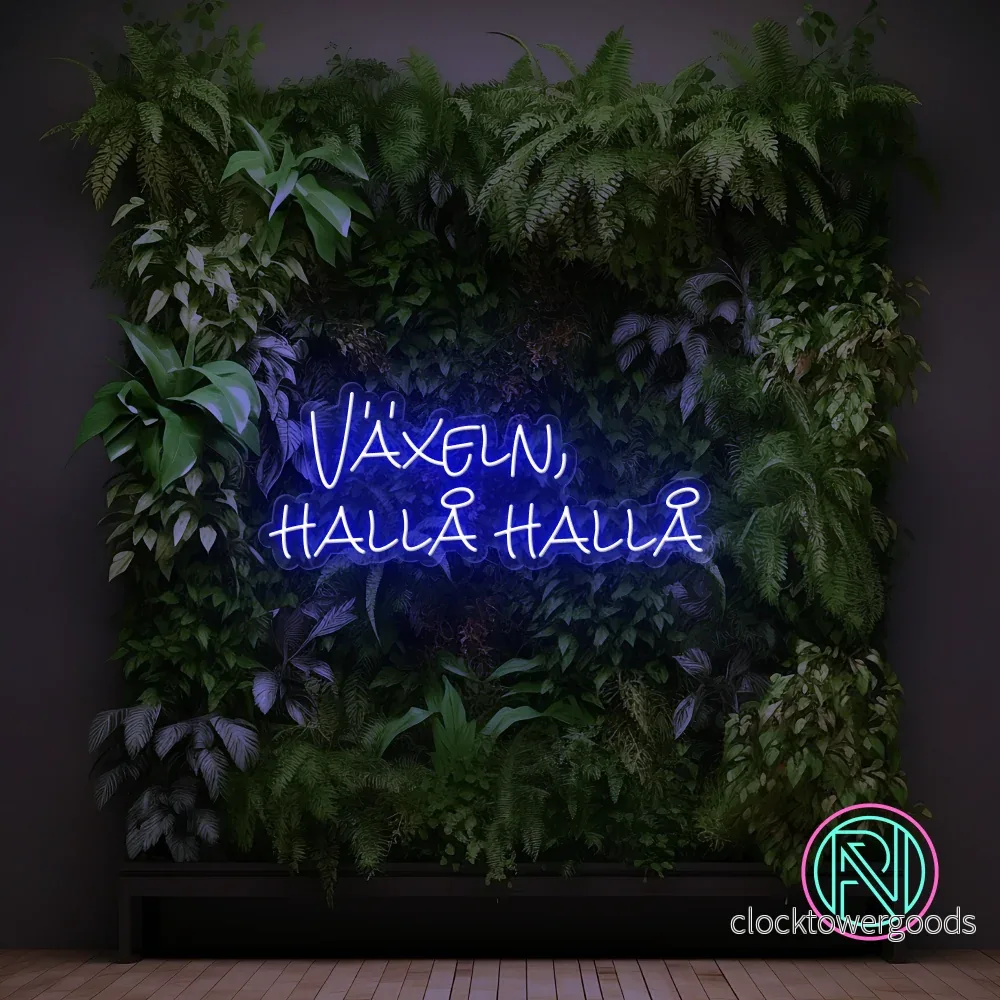 "Växeln, hallå hallå" Led neonskylt. - Bild 2