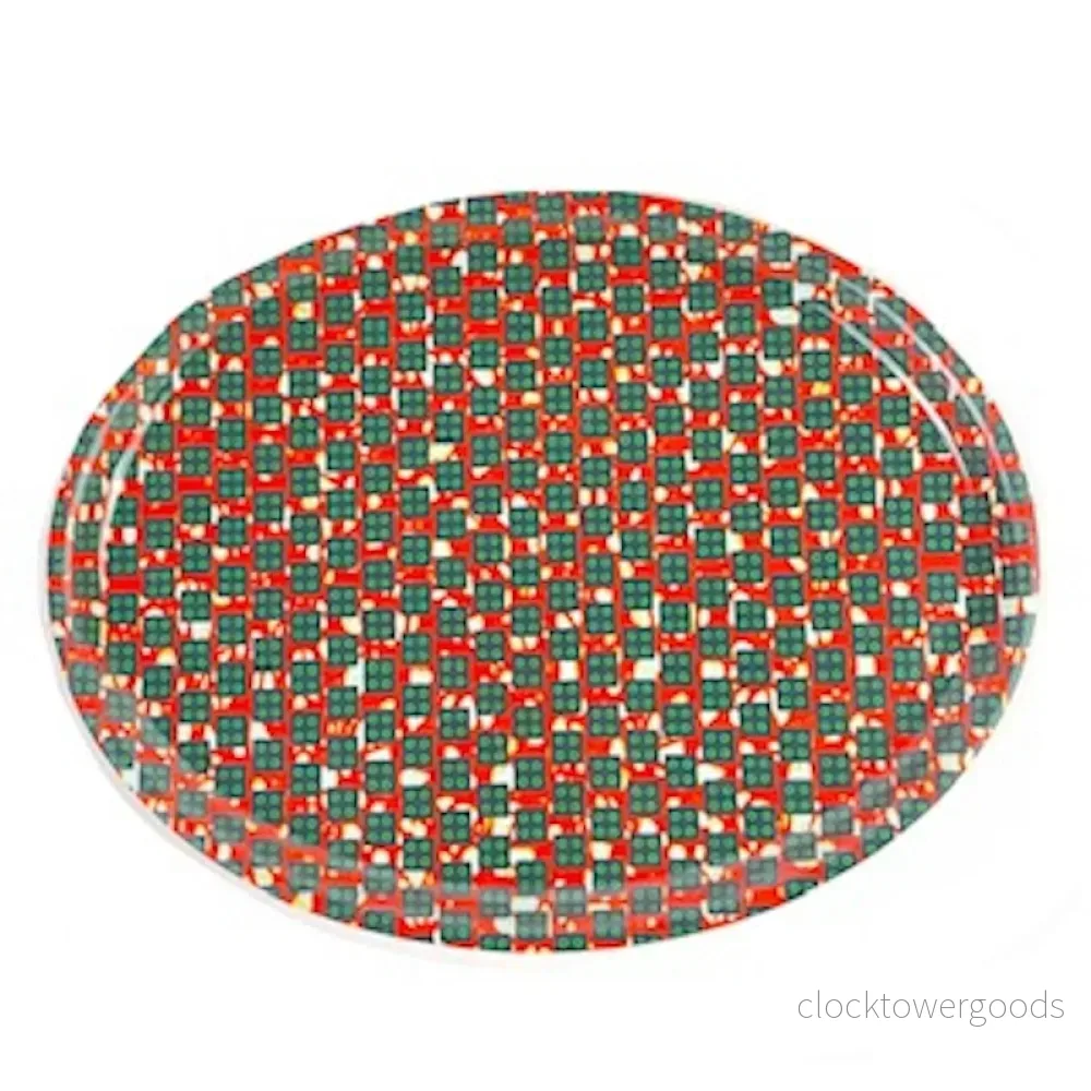 Bricka Oval, afrikanskt tyg - Bild 3