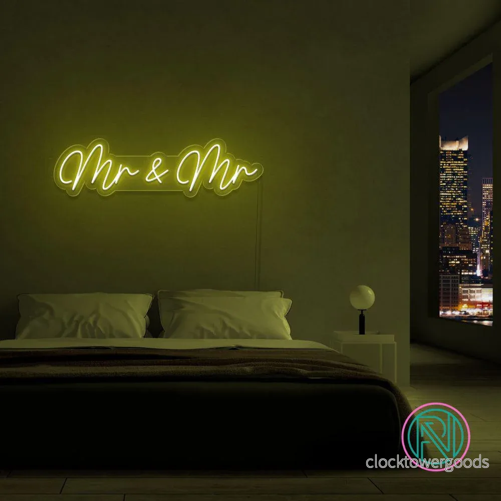 "Mr & Mr" Led neonskylt. - Bild 2