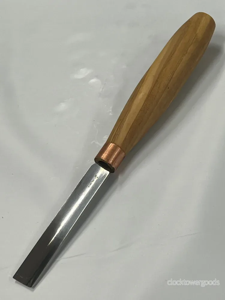 Träsniderijärn 80x12mm rak rundad mejsel K5/12 - Bild 2