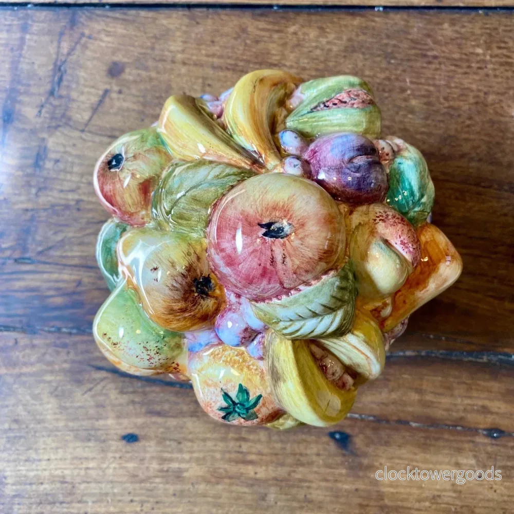 French Vintage Ceramic Fruit Centrepiece - Bild 2