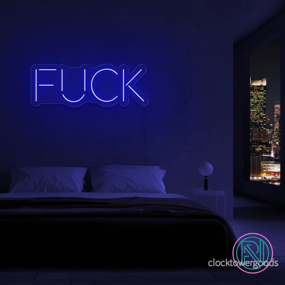 "FUCK"Led neonskylt. Välj önskad färg. - Bild 2