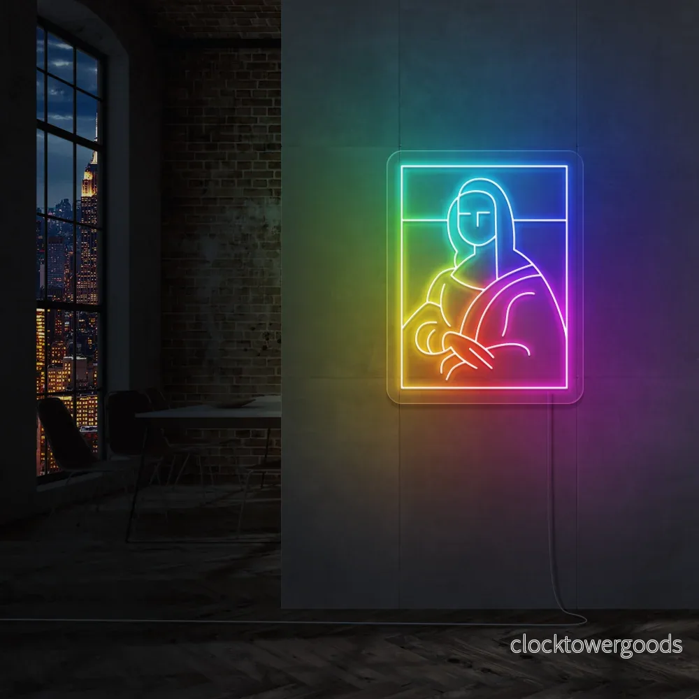 ”Mona Lisa” RGB. Led neonskylt. ”Mona Lisa” RGB. Led neonskylt.