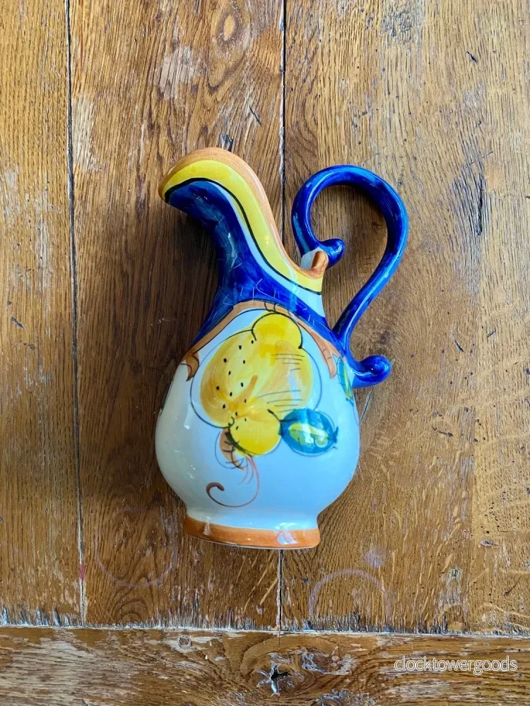 Vintage Hand-Painted Ceramic Pitcher – 20 cm - Bild 2