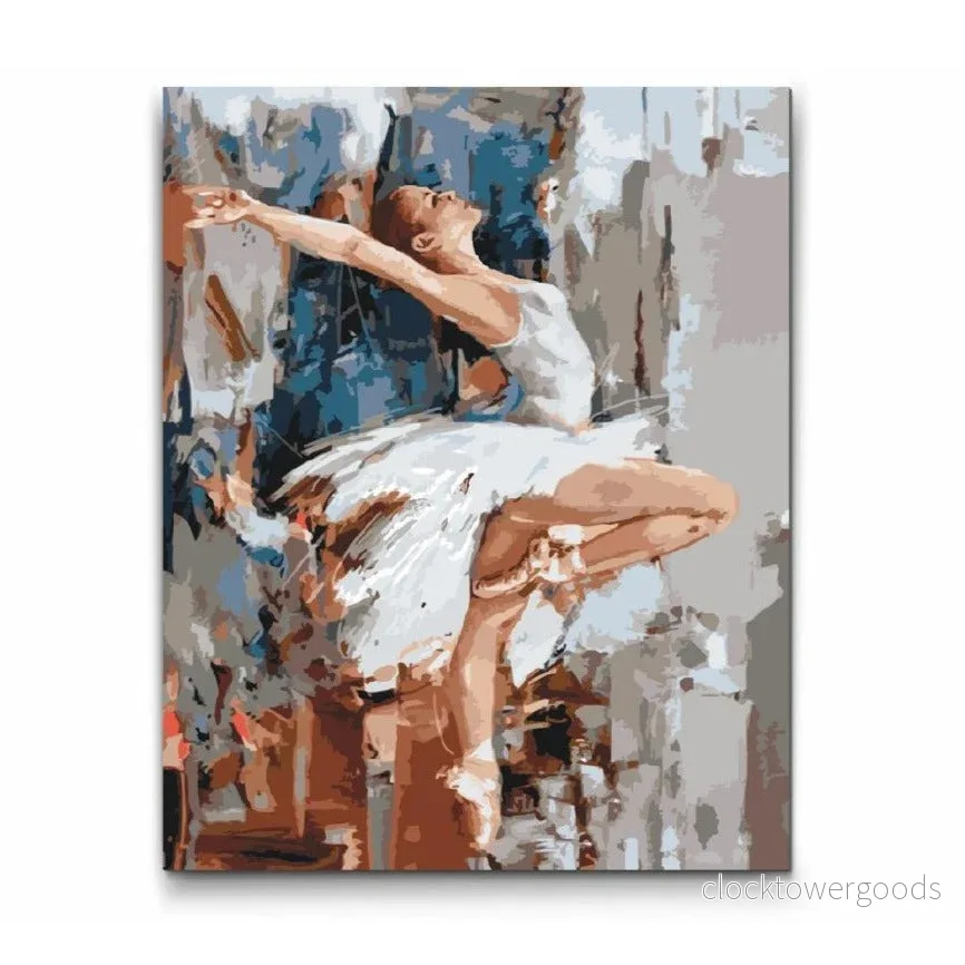 BALLERINA I VIT KLÄNNING BALLERINA I VIT KLÄNNING