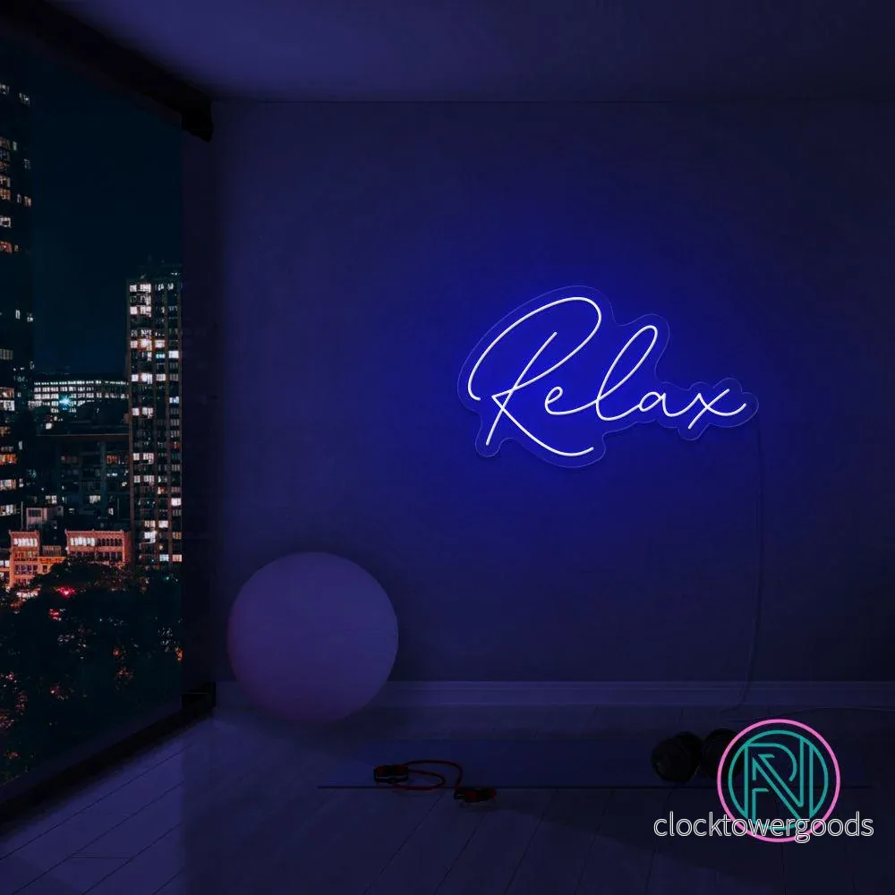 "Relax" Led neonskylt. - Bild 2