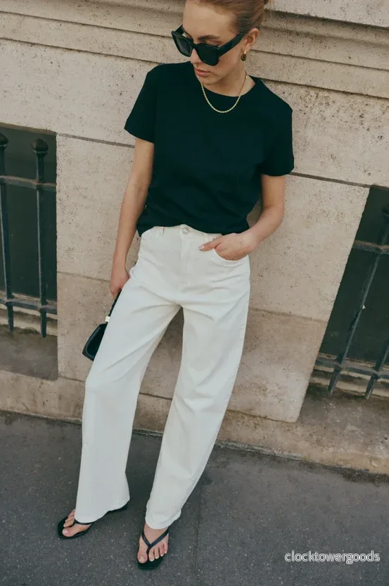 Lowen Barrel Jeans, Ecru - Bild 3