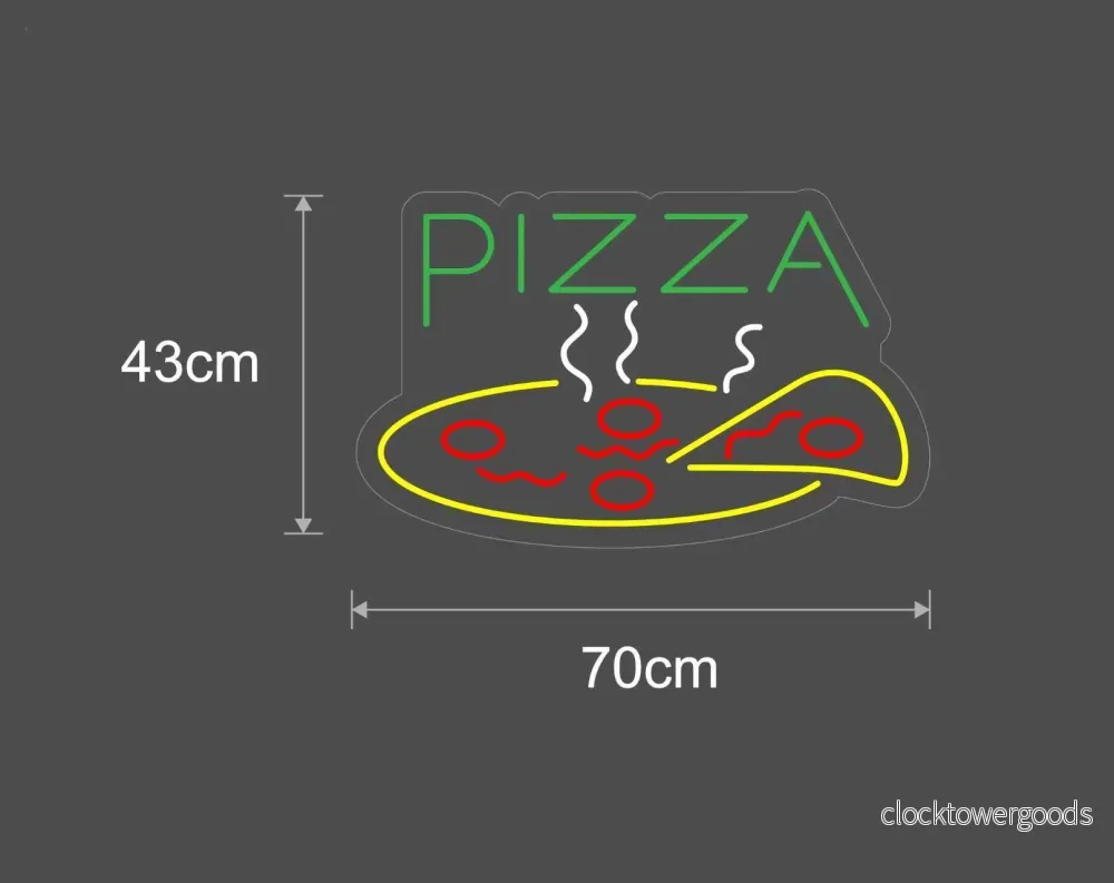 "PIZZA slice" Led Neonskylt - Bild 2