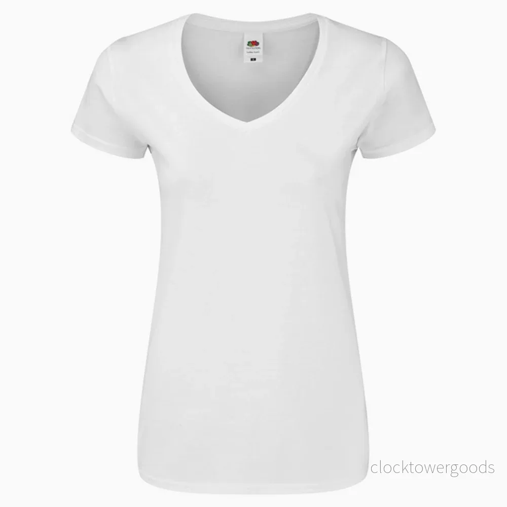 V-Ringad Dam T-Shirt - Bild 2