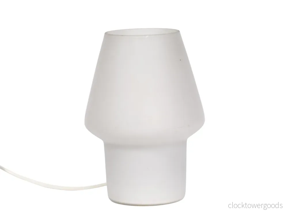 Luxus lampfot matt vitt glas